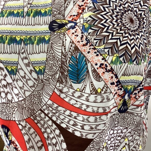 F21/Forever 21 Sheer Chiffon Maxi Dress/Swimsuit Cover-up Sz M #296B - Picture 5 of 6